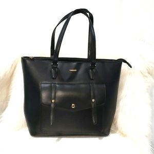 NWOT Black Tote Faux Leather Handbag
